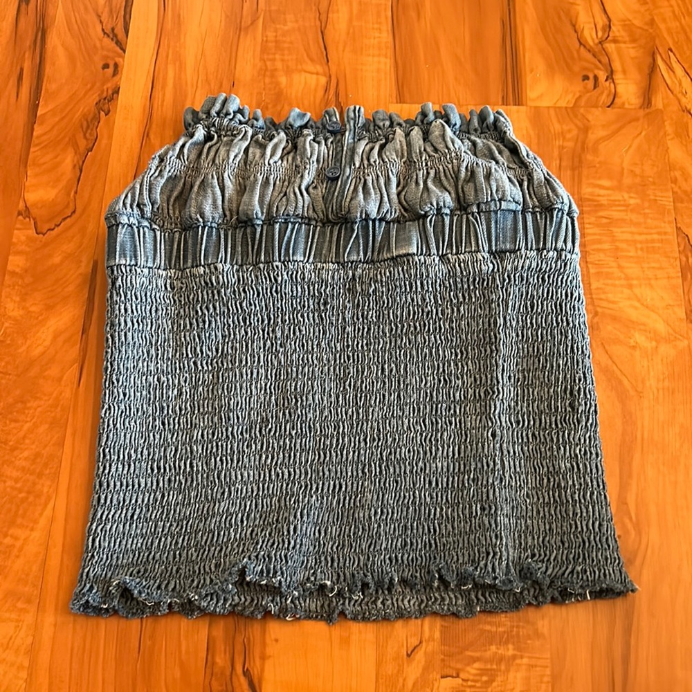 Michael Kors Denim Crop Top